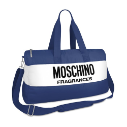 Torba Moschino Niebiesko Biała